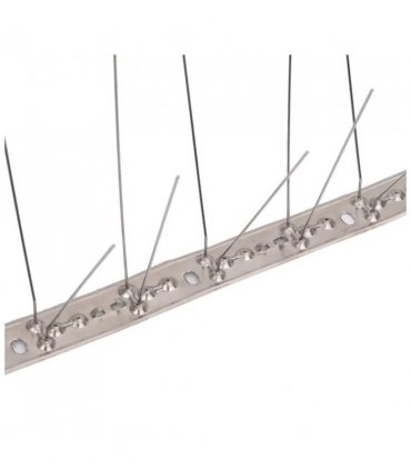 vidaXL 4-row Stainless Steel Bird & Pigeon Spikes Set of 20 10 m