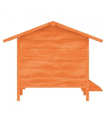 vidaXL Dog Kennel Brown 159x120x88.5 cm Solid Wood Pine