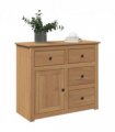 vidaXL Sideboard with Drawers PANAMA 93x40x80 cm Solid Wood Pine