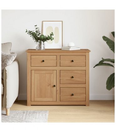 vidaXL Sideboard with Drawers PANAMA 93x40x80 cm Solid Wood Pine