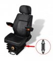 vidaXL Tractor Seat | Black | Steel | Universal fit for tractors