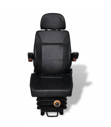 vidaXL Tractor Seat | Black | Steel | Universal fit for tractors