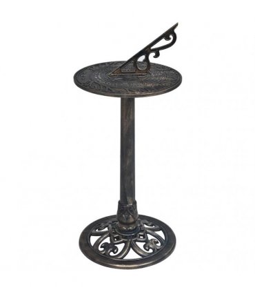 vidaXL Sundial Bronze 35.5x82 cm Plastic