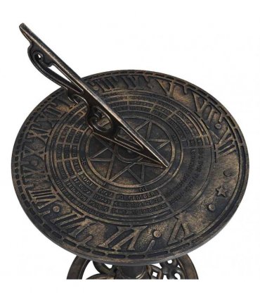 vidaXL Sundial Bronze 35.5x82 cm Plastic