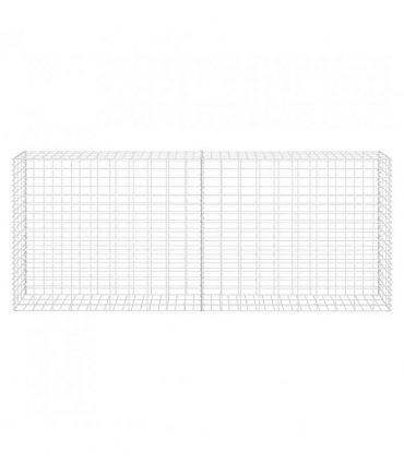 vidaXL Gabion Basket Galvanised Steel 85x30x200 cm