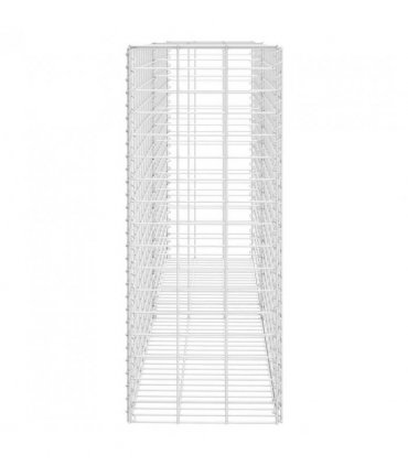 vidaXL Gabion Basket Galvanised Steel 85x30x200 cm