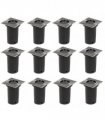 vidaXL Outdoor Ground Lights 12 pcs Square