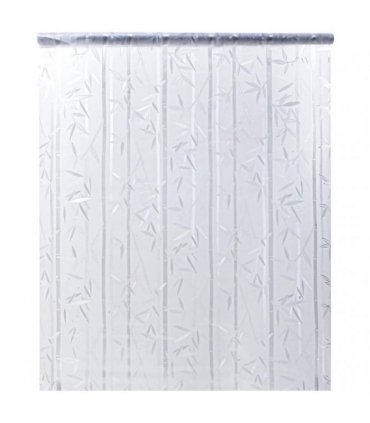 vidaXL Window Film Frosted Bamboo Pattern 90x500 cm PVC