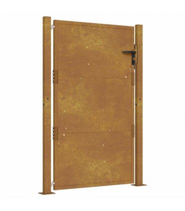 vidaXL Garden Gate 100x125 cm Corten Steel