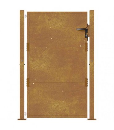vidaXL Garden Gate 100x125 cm Corten Steel