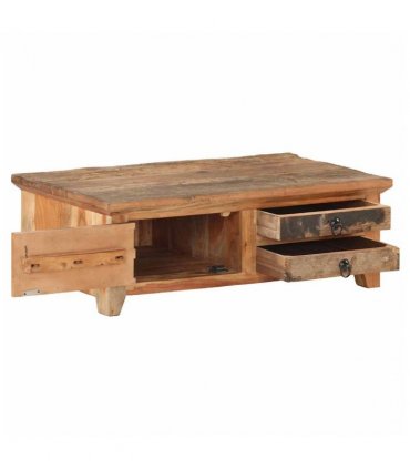vidaXL Coffee Table 90x50x31 cm Solid Reclaimed Wood