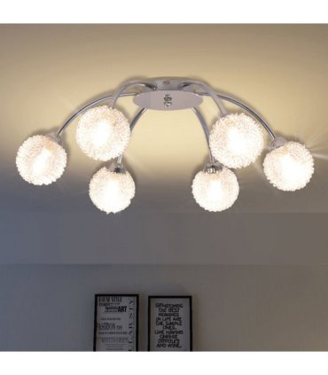 vidaXL Ceiling Lamp with 6 LED Bulbs G9 240 W