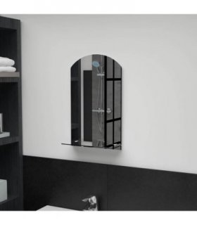 vidaXL Wall Mirror | Transparent | Toughened Glass | 30x50 cm | Minimalistic