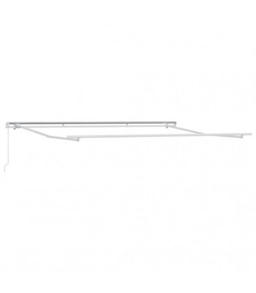 vidaXL Manual Retractable Awning Anthracite&White 500x300 cm