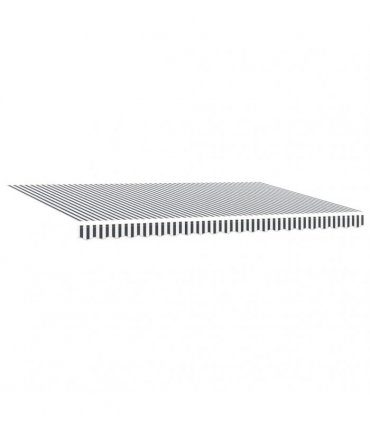 vidaXL Manual Retractable Awning Anthracite&White 500x300 cm