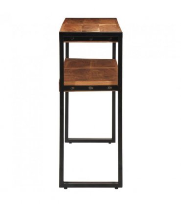 vidaXL Console Table 150x30x75 cm Solid Acacia Wood