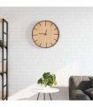 vidaXL Wall Clock Brown Ø39 cm Iron and Engineered Wood