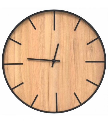 vidaXL Wall Clock Brown Ø39 cm Iron and Engineered Wood