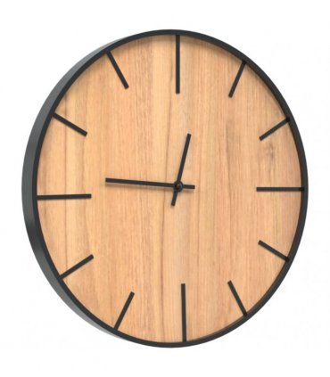 vidaXL Wall Clock Brown Ø39 cm Iron and Engineered Wood