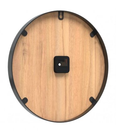 vidaXL Wall Clock Brown Ø39 cm Iron and Engineered Wood
