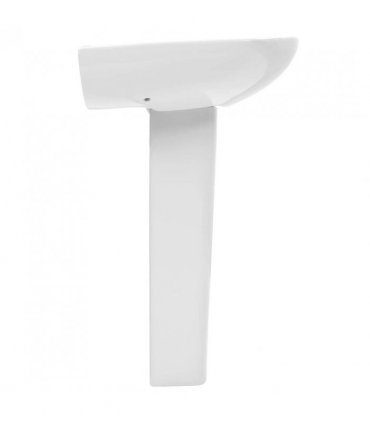 vidaXL Freestanding Basin with Pedestal Ceramic White 650x520x200 mm