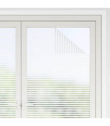 vidaXL Self-adhesive Window Film Frosted stripes 90 x 1000 cm PVC