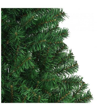 vidaXL Fake Christmas Tree | Green | PVC, steel | 240 cm | Extra Thick Surface
