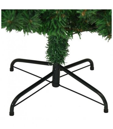vidaXL Fake Christmas Tree | Green | PVC, steel | 240 cm | Extra Thick Surface