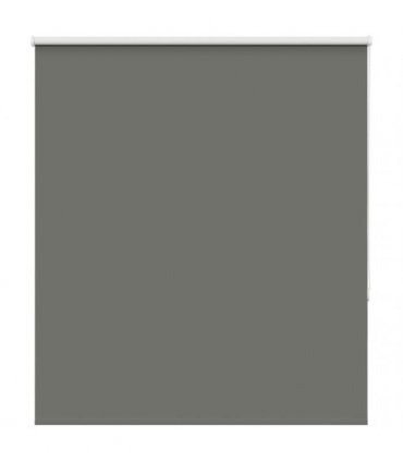 vidaXL Roller Blind Blackout Grey 125x130 cm Fabric Width 121.6 cm Polyester