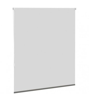 vidaXL Roller Blind Blackout Grey 125x130 cm Fabric Width 121.6 cm Polyester