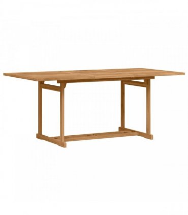 vidaXL Garden Dining Set 7 pcs Brown Solid Teak Wood