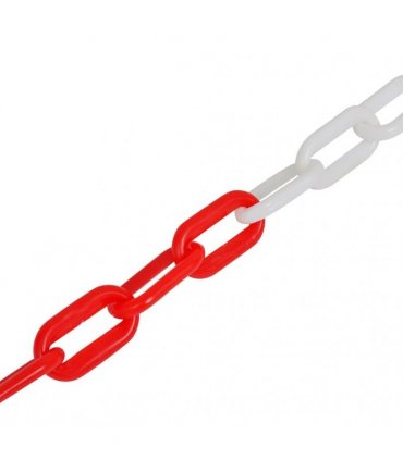 vidaXL Set of 4 Chain Posts and 2 Plastic Chians of 10 m Each