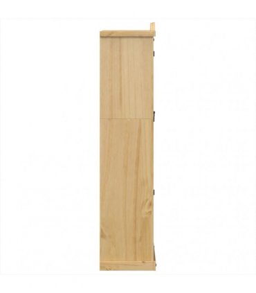 vidaXL Glass Display Cabinet Corona 99x43x187 cm Solid Wood Pine