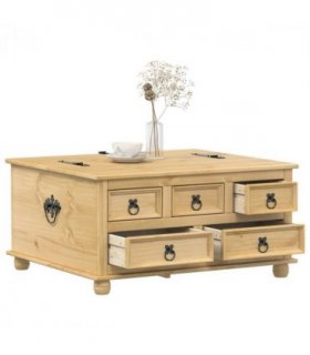 vidaXL Storage Box Corona 90x78x45 cm Solid Wood Pine