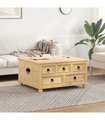 vidaXL Storage Box Corona 90x78x45 cm Solid Wood Pine