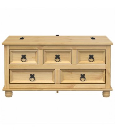 vidaXL Storage Box Corona 90x78x45 cm Solid Wood Pine