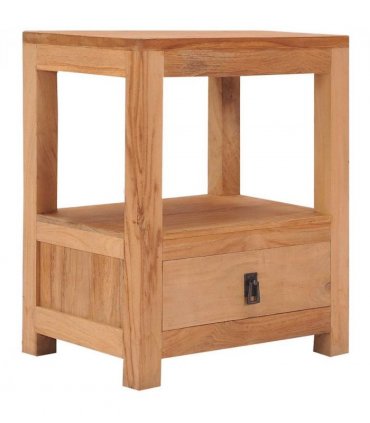 vidaXL bedside Cabinet 40x30x50 cm Solid Teak Wood