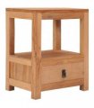 vidaXL bedside Cabinet 40x30x50 cm Solid Teak Wood