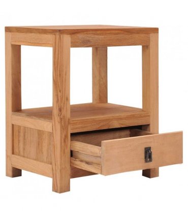 vidaXL bedside Cabinet 40x30x50 cm Solid Teak Wood