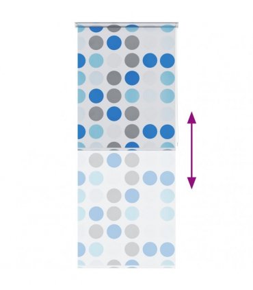 vidaXL Shower Roller Blind 80x240 cm Circle
