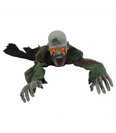 vidaXL Halloween Crawling Zombie Green 112 x 25.5 x 21.5 cm Polyester