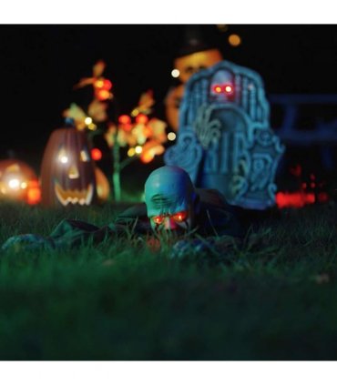 vidaXL Halloween Crawling Zombie Green 112 x 25.5 x 21.5 cm Polyester