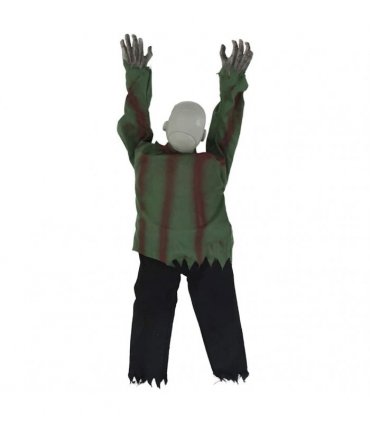 vidaXL Halloween Crawling Zombie Green 112 x 25.5 x 21.5 cm Polyester