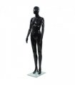 vidaXL Full Body Female Mannequin with Glass Base Glossy Black 175 cm