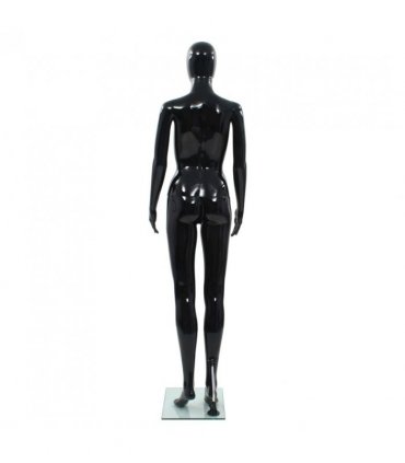 vidaXL Full Body Female Mannequin with Glass Base Glossy Black 175 cm