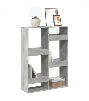 vidaXL Bookcase Concrete Grey 100x33x135 cm Engineered Wood