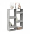 vidaXL Bookcase Concrete Grey 100x33x135 cm Engineered Wood