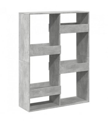 vidaXL Bookcase Concrete Grey 100x33x135 cm Engineered Wood