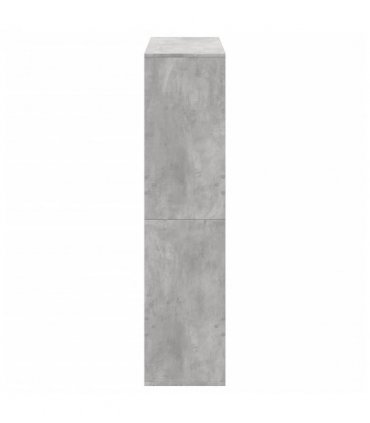 vidaXL Bookcase Concrete Grey 100x33x135 cm Engineered Wood