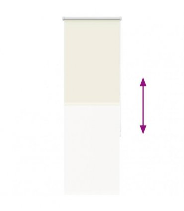 vidaXL Roller Blind Blackout Off White 40x150 cm Fabric Width 35.7 cm Polyester
